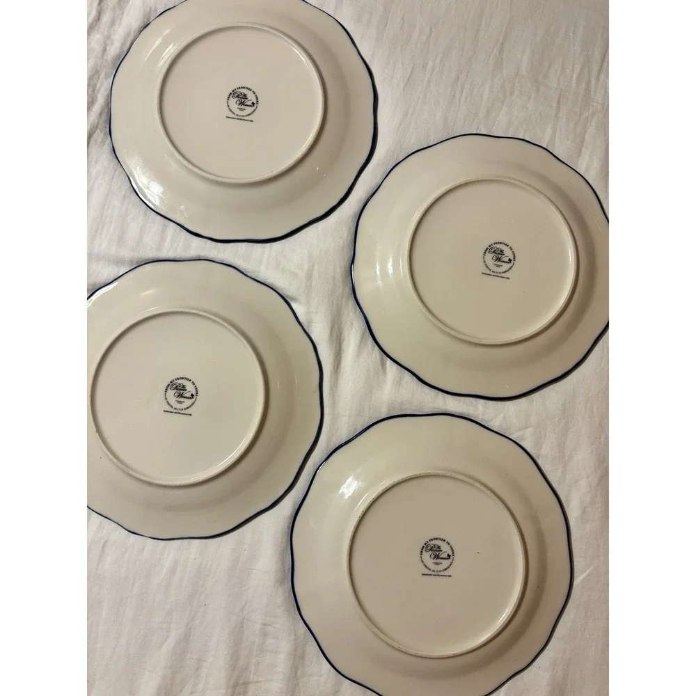The Pioneer Woman Set of 4 Heritage Floral Ceramic Dinner Plates